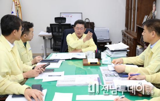 정인화 광양시장, 태풍 카눈 현장 곳곳 점검