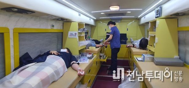 지난 2023년 동절기 헌혈행사 실시 모습
