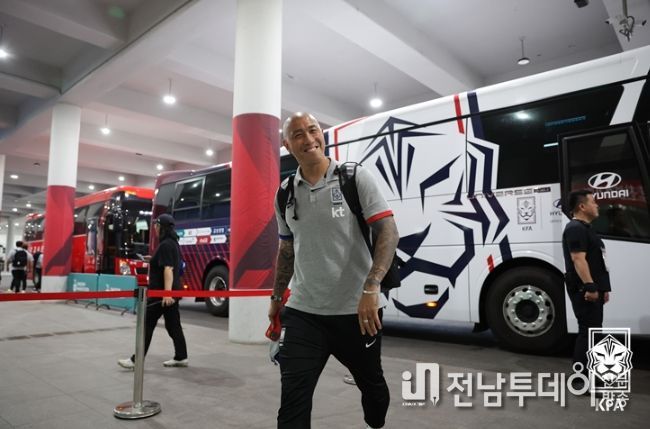 6월 하나은행 초청 축구 국가대표팀 친선경기 당시 차두리