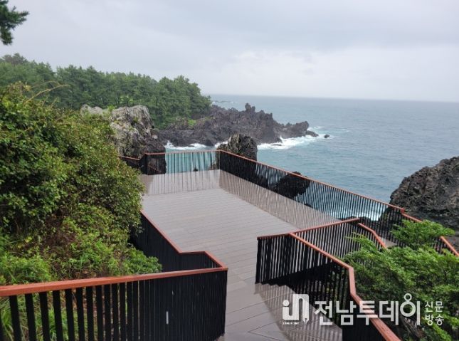 주상절리대 경관개서사업 완료