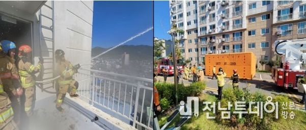 진도소방서, 고층화재 훈련으로 현장능력 배양하다