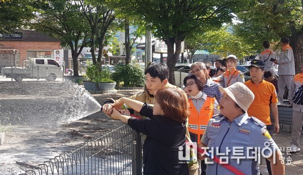 담양 창평면, 고서119안전센터와 창평임시시장 합동 소방 훈련 추진