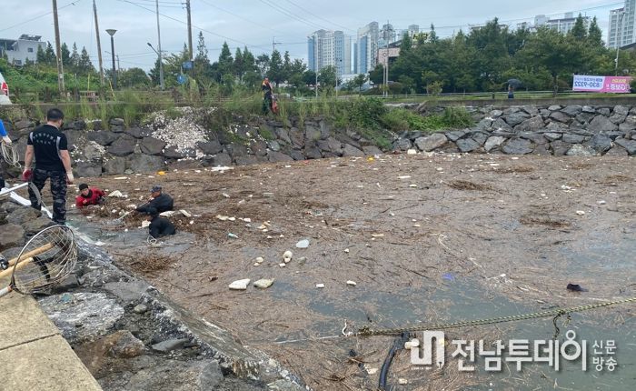 광양시, 하천·해양 수중 정화 활동 나서