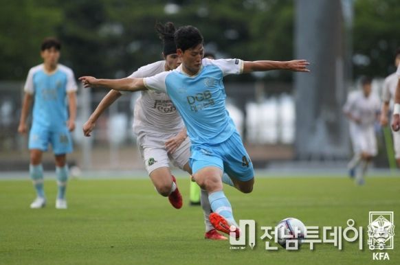 세종바네스FC전에서 멀티골을 기록한 대구FC 김리관.