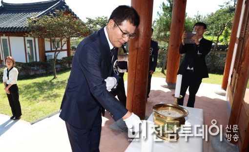 4일 월야면에서 거행된 남일 심수택 의병장 추모식