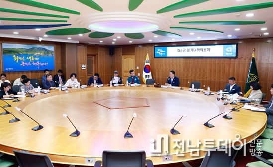 구복규 화순군수가 ‘물가대책위원회’에 참석해 회의를 주재하고 있다.
