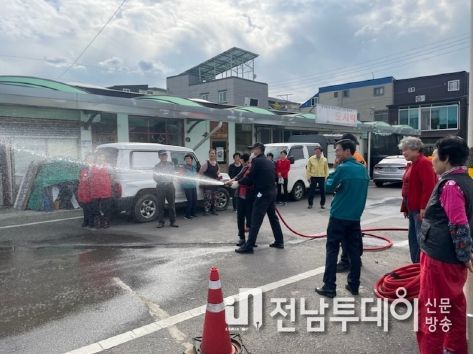 고흥군 과역면, 과역전통시장 동절기 대비 화재예방 점검 실시