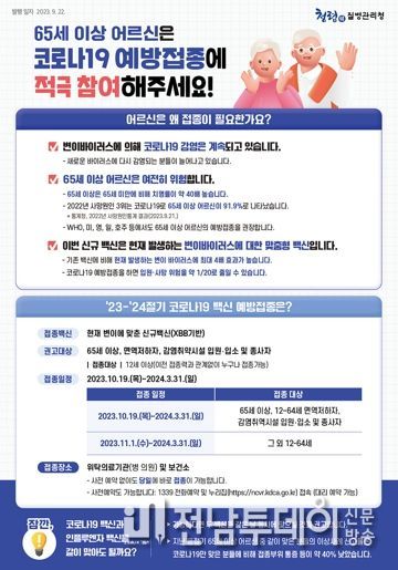 여수시(시장 정기명)가 오는 19일부터 ‘23~‘24절기 코로나19 예방접종을 시작한다.