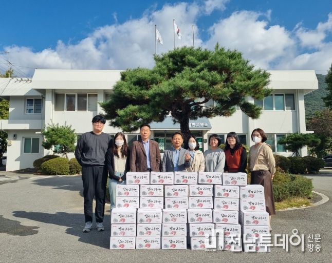 담양 무정면, 고구마 수확해 어려운 계층에 나눠