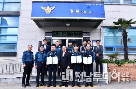 여수시의회, ‘마래터널 차량화재 신속 대처’ 경찰관 격려