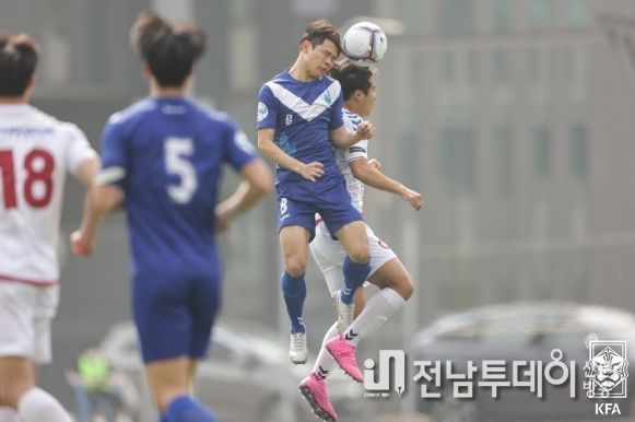 숭실대가 건국대를 꺾고 2023 U리그1 왕중왕전 준결승에 올랐다. 사진은 2021년 권역리그 경기 모습.