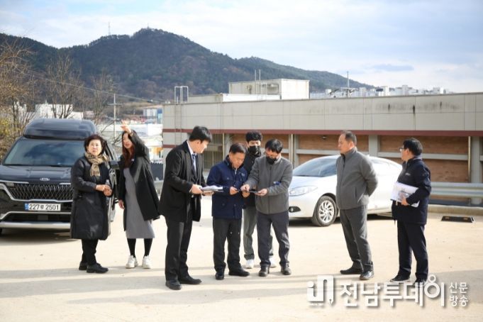 영광군의회, 공유재산 관리계획안 심사 위해 현장 확인