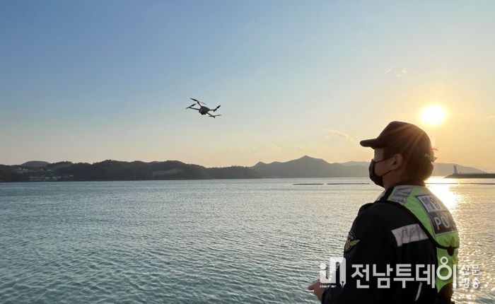 완도해경, 국민을 지키는 하늘의 눈 “드론수색팀(DSRT) 운영”