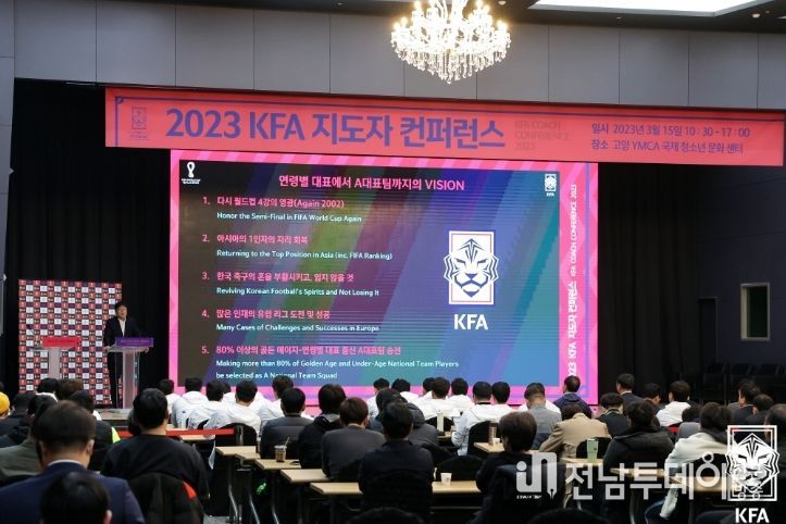 오는 13일 오후 1시 2023 KFA 지도자 컨퍼런스가 고양 국제청소년문화센터에서 열릴 예정이다.