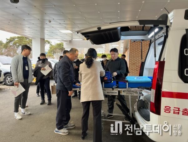 구급차 운용 상황 관리 실태 교육