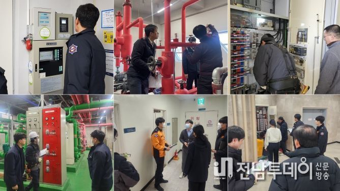 보성군, 설 명절 대비 다중이용시설 안전점검 실시_소화장비 및 수신기 소방분야,기계실 관리 및 전기분야 점검등 안전관리 실태 점검 실시