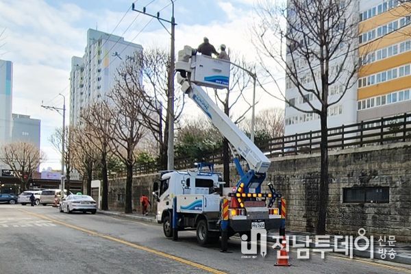 광주광역시 서구, 설명절 대비 도로조명시설 특별점검