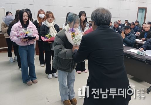보성군, 벌교읍이장단협의회 희망 나눔 장학금 전달식
