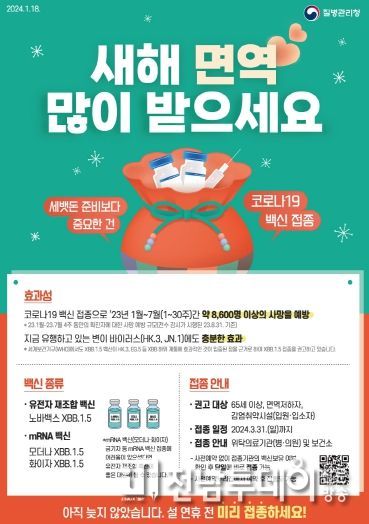 화순군, 설 앞두고 코로나19 백신 집중접종 기간 운영