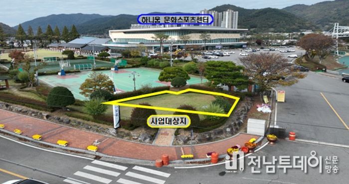 위치도 : 계획된 하니움 푸드존 위치도