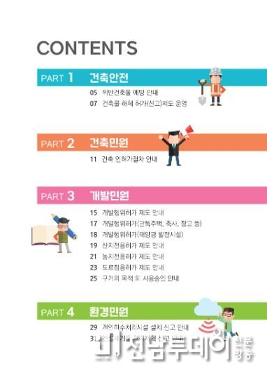 인허가 안내서 목차