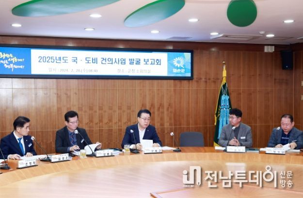 화순군, 2025년 국․도비 건의사업 발굴 보고회 개최