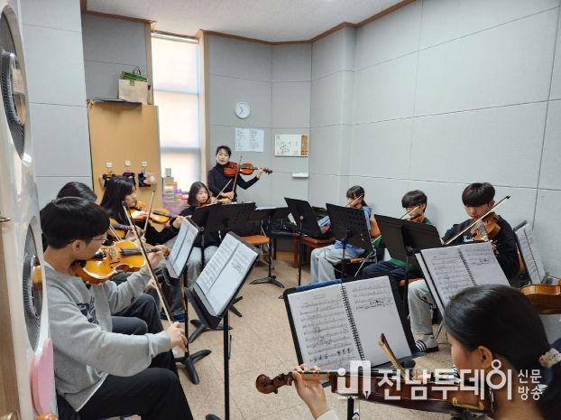 곡성군립청소년관현악단, `봄 집중캠프`로 음악적 소양과 협동심 키워