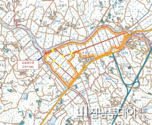 영광군 우평지구 배수개선사업 기본조사 대상지구 선정