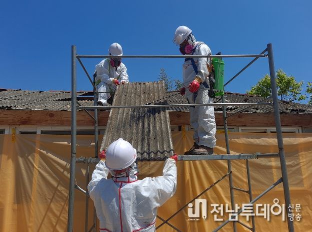 여수시, 올해 슬레이트 처리 16억여원 투입