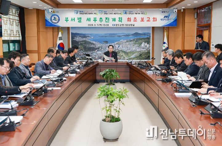 완도군, 전남 생활체육 대축전 등 3개 체육 행사 부서별 추진 계획 보고회 개최