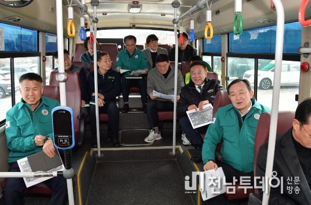 담양군, 담양시장 버스노선 경유 검토 현장점검