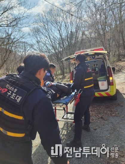 목포소방서, 승달산에서 등산객 1명 구조 '봄철 산행 안전사고 주의 당부'