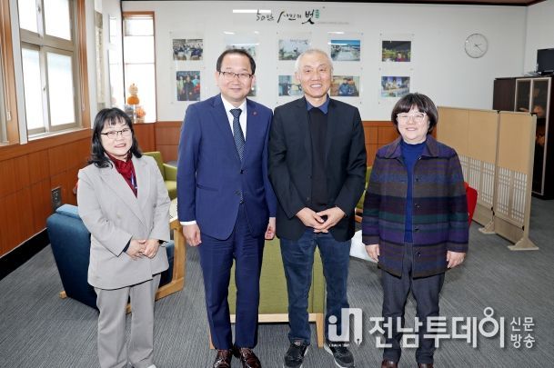 강병삼 제주시장, 독일 로렐라이시 윤중헌 지휘자 면담