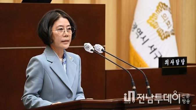발언 중인 윤정민 의원(사진=윤정민 의원 제공)