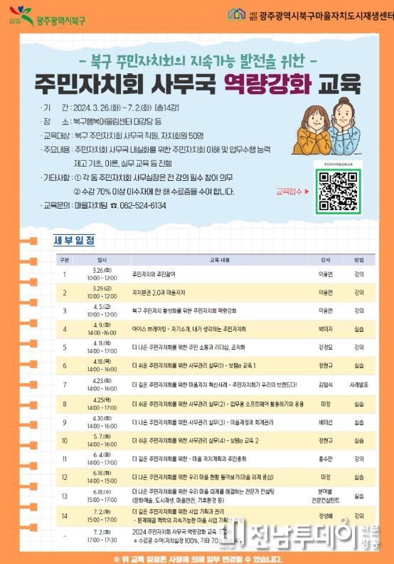 북구, 주민자치회 역량 강화 나서