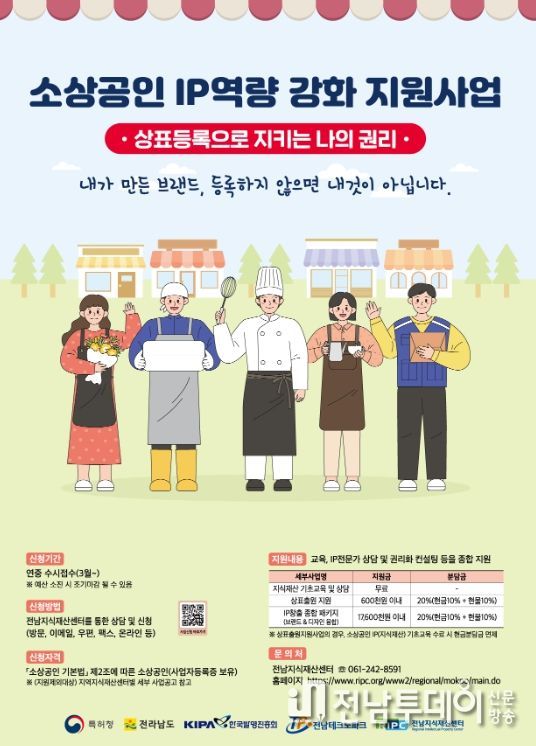 소상공인 지원사업 브로셔.