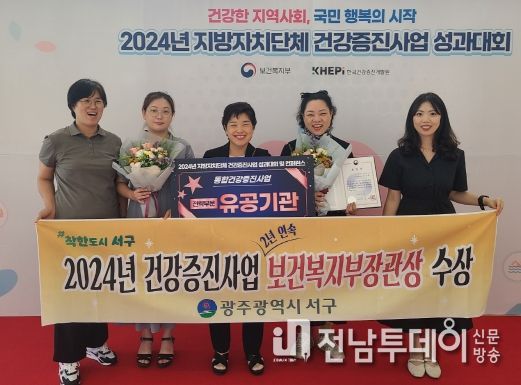 광주광역시 서구, 건강증진사업 2년 연속 우수지자체 선정