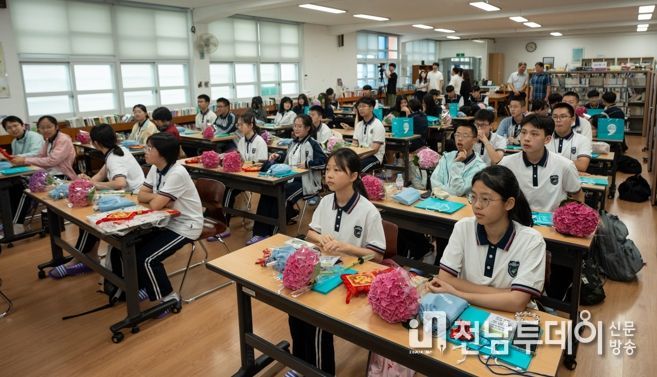 중국 용천시 학생교류단, 강진 방문