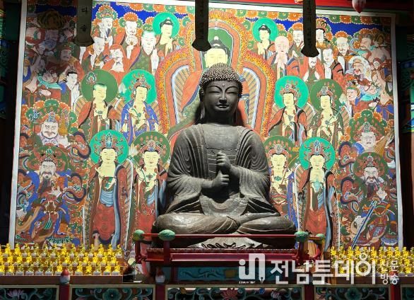해남‘은적사 철조비로자나불좌상’국가 보물 지정