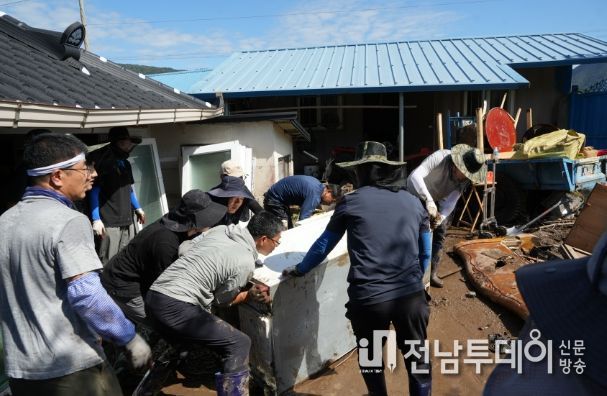 장흥군의회, 수해 복구 지원