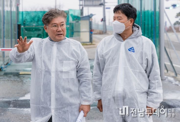 장세일 영광군수, 거점소독시설 현장 점검