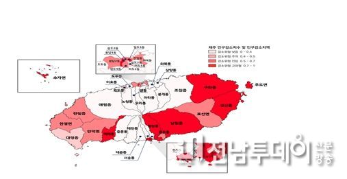 제주지역균형발전지원센터 ｢제주 읍면동별 인구감소위험 분석｣