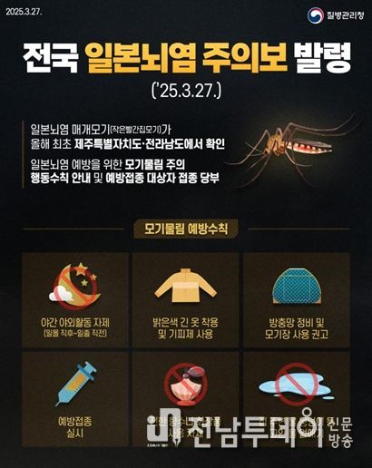  모기물림 예방수칙 포스터 