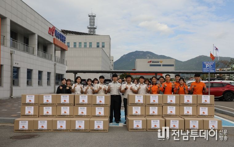한샘, 전남소방 복지 향상을 위해 주방용품 지원