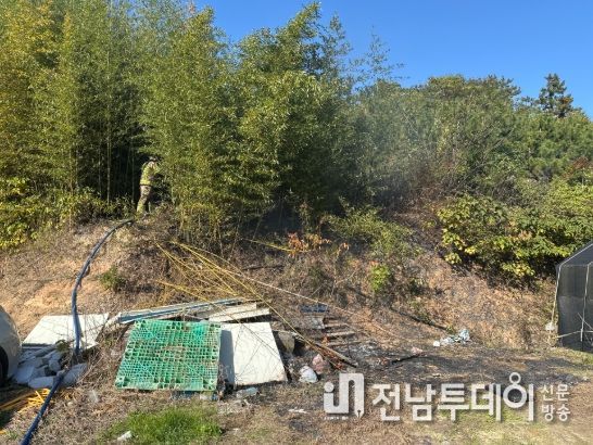 해남소방서, 주택용 소화기 활용으로 산불 진화 사례 홍보