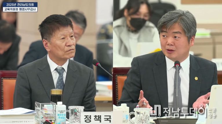 행정사무감사 중인 박원종 전남도의원