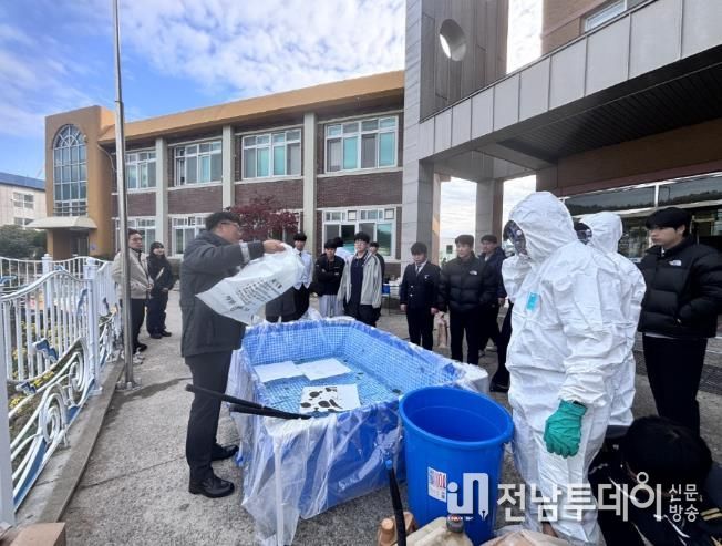 완도해경, 완도수고 학생들 대상 바다사랑 해양환경 교실 운영