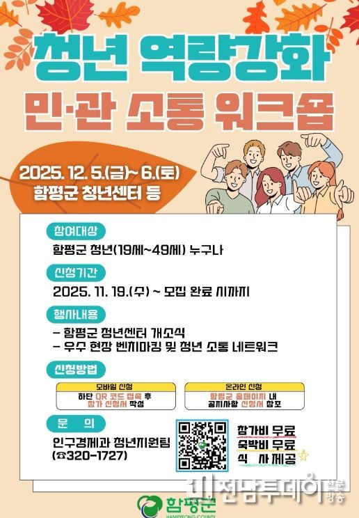 함평군, ‘청년 역량강화 민관 소통 워크숍’