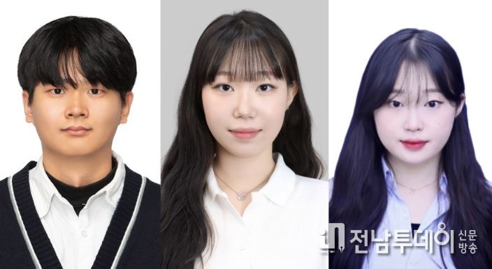 사진 왼쪽부터 문현승, 신은서, 이우리 학생.