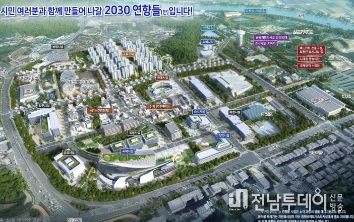 순천시 연향들 도시개발사업 조감도